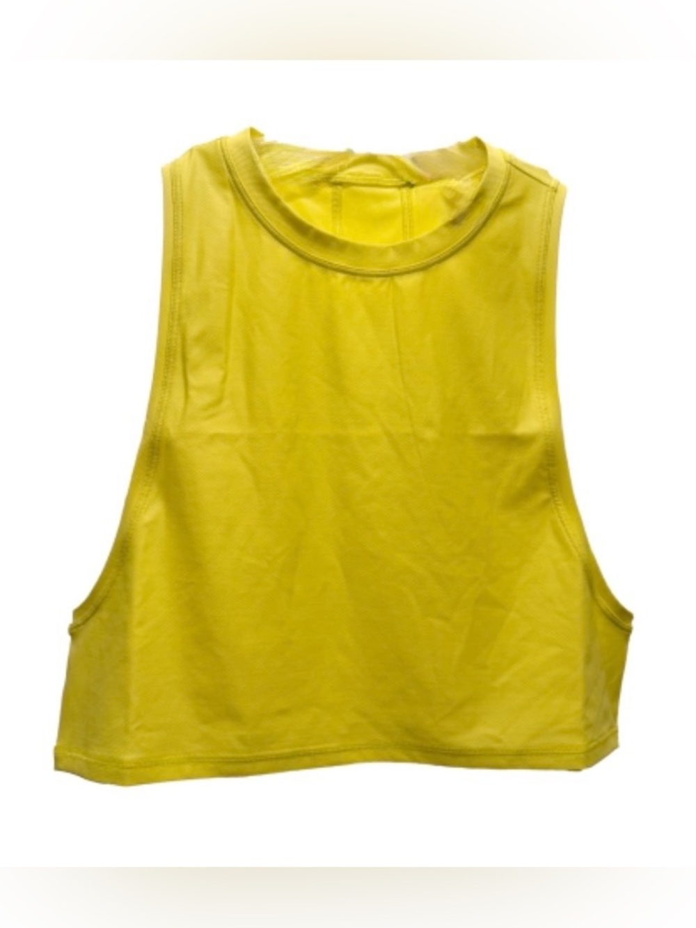 Lululemon Muscle Love Crop Tank "Tough Bright Yellow